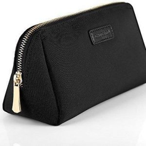 Home chiceco handy cosmetic pouch clutch makeup bag black/1260d